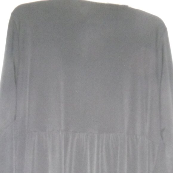 Style & Co- Women's Black pull-over top with leopard print faux belt - Picture 5 of 6